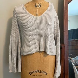 Free People Damsel Cable Knit Top
